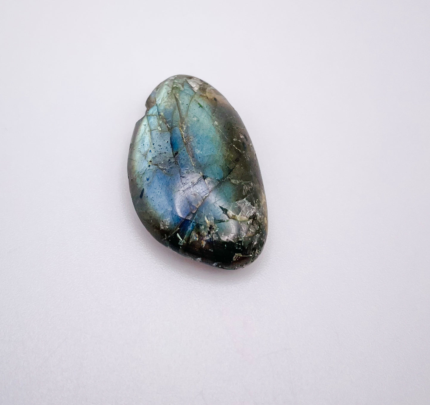 Natural Labradorite Crystal Pendant with Top Drill Hole-Great for Wire Wrapping