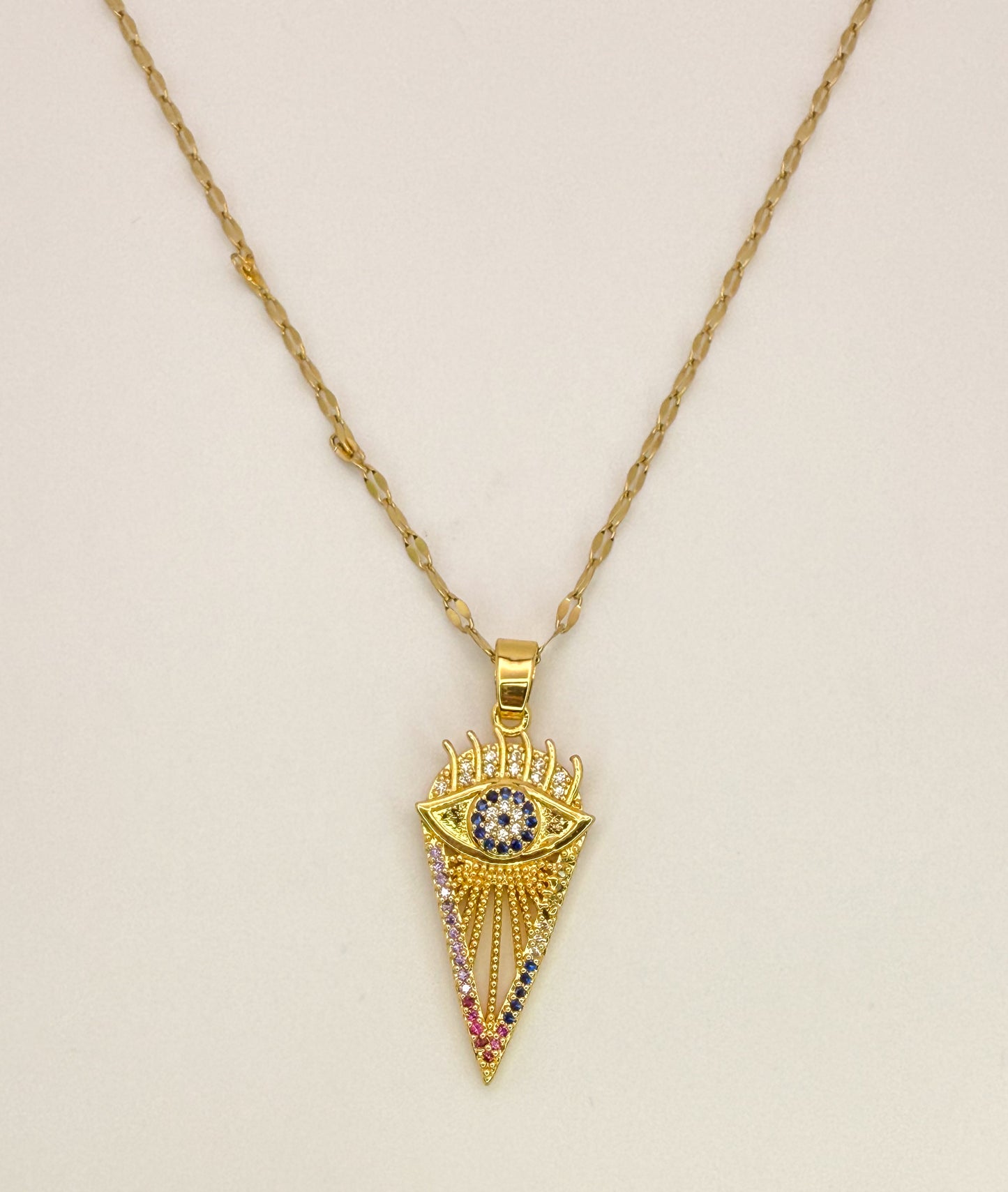 Arrows of Evil Eye Necklace