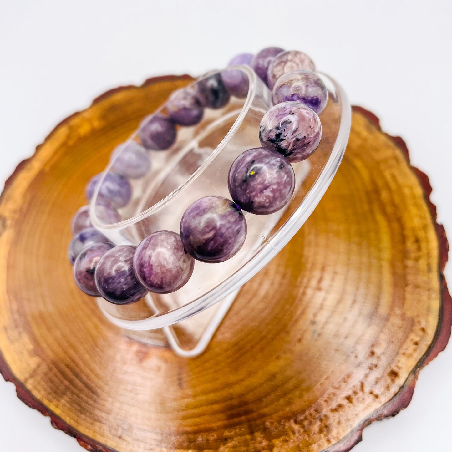 Natural Charoite Crystal Bracelet