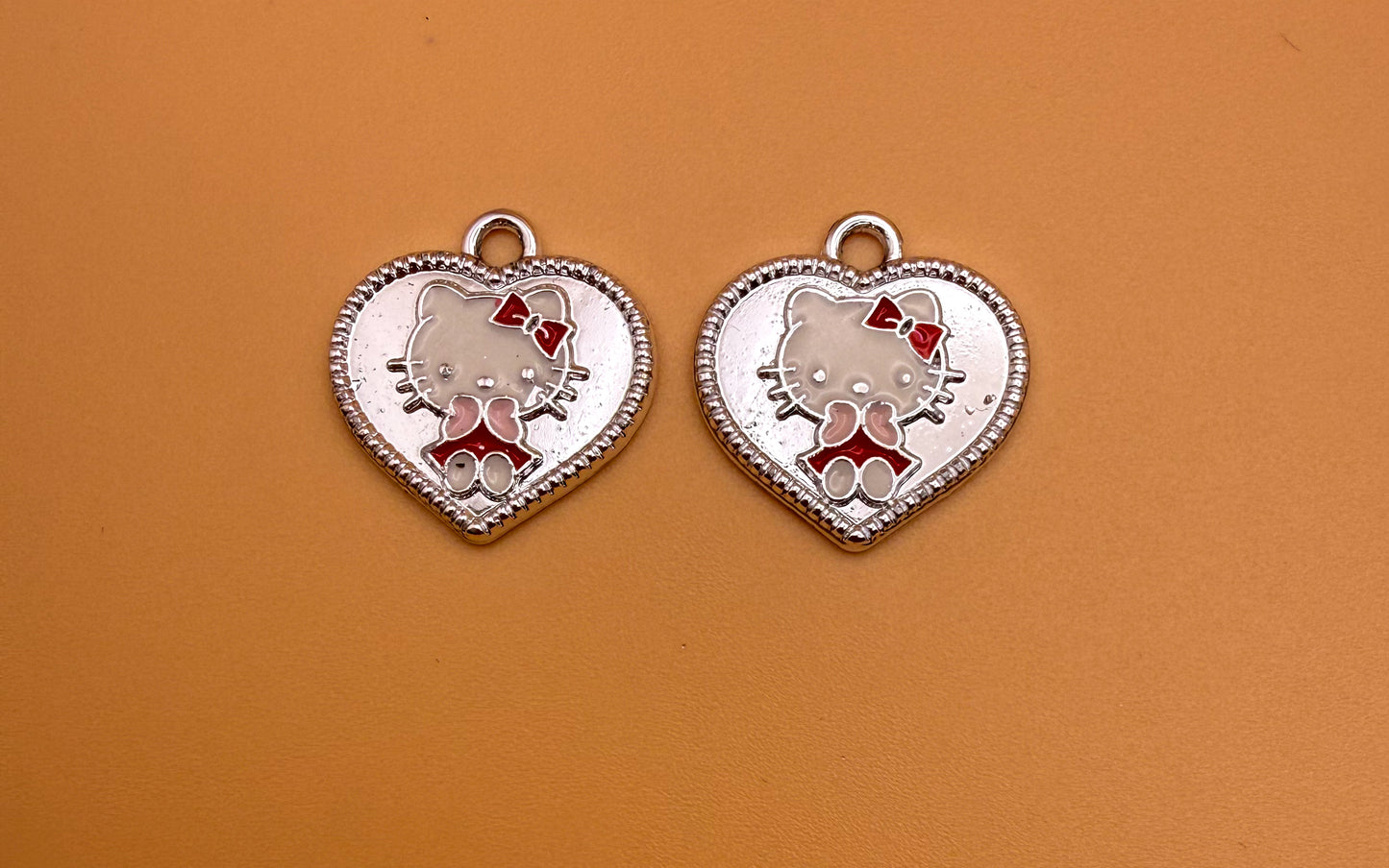 Variety of Gold & Silver Hello Kitty Metal Charms