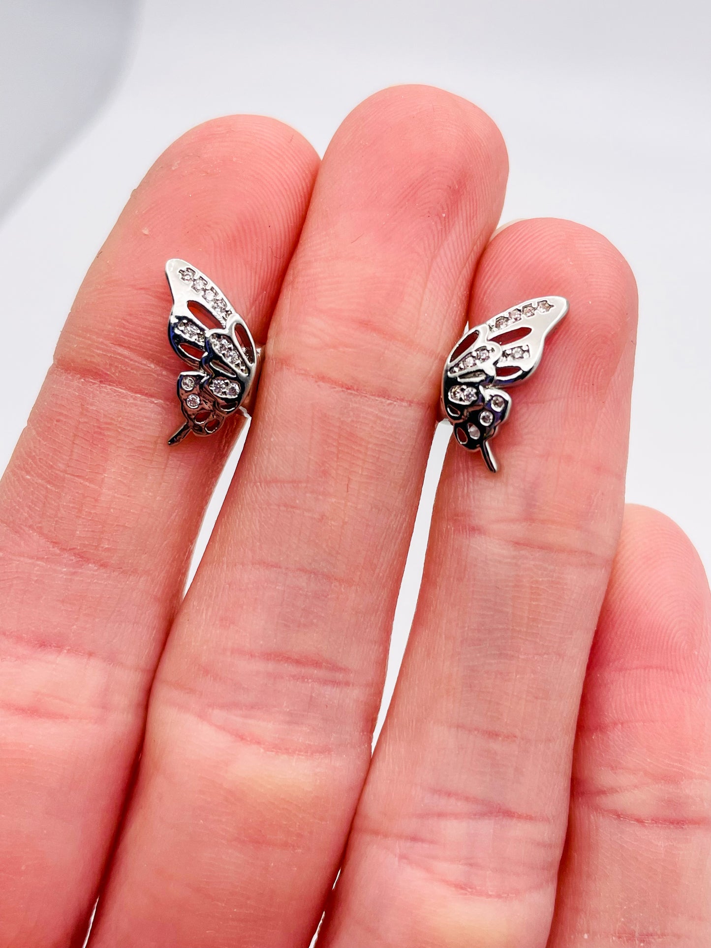 Gold or Silver Butterfly Spacer Charm Beads