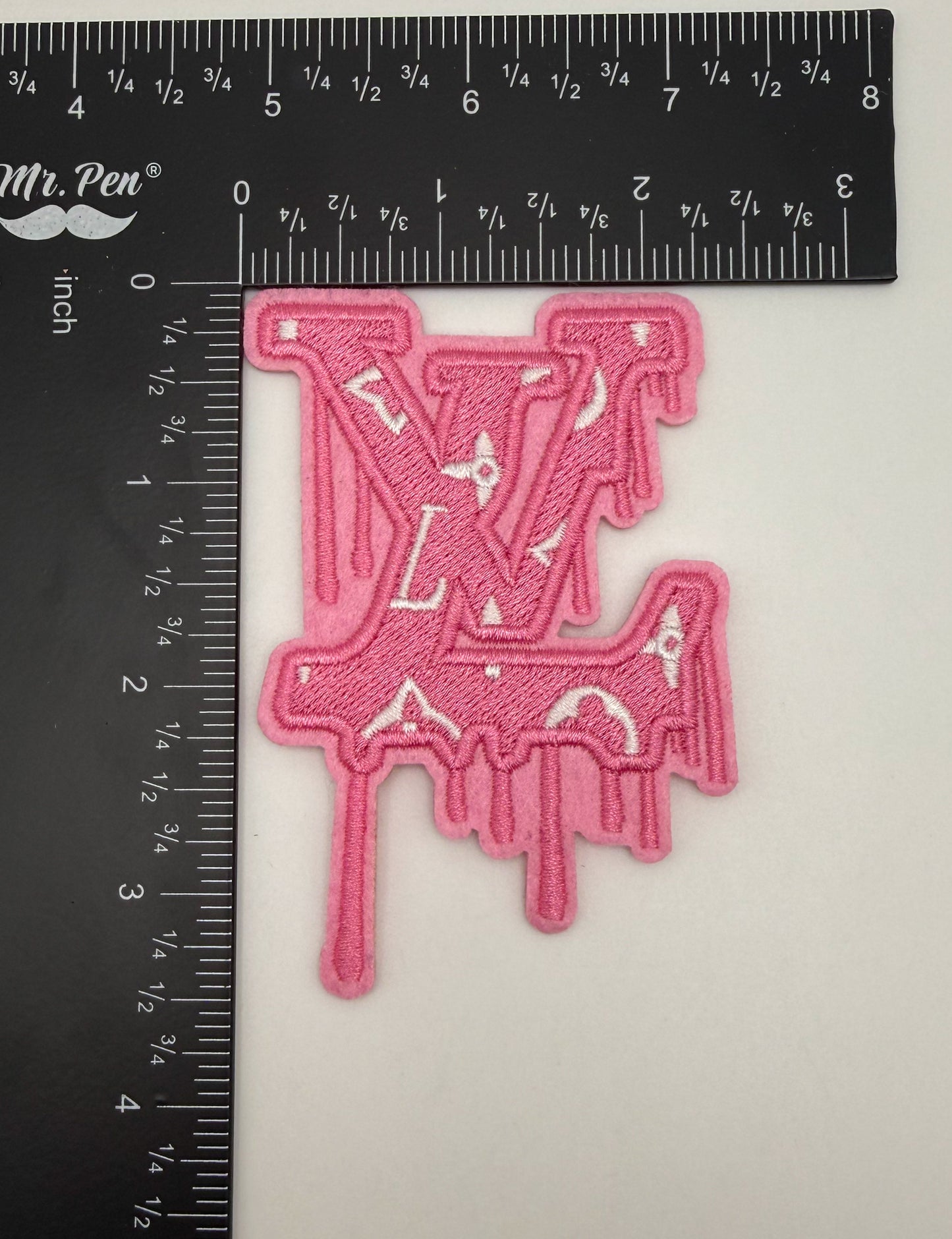 LV Designer DIY Glue Sew On Fabric Patches