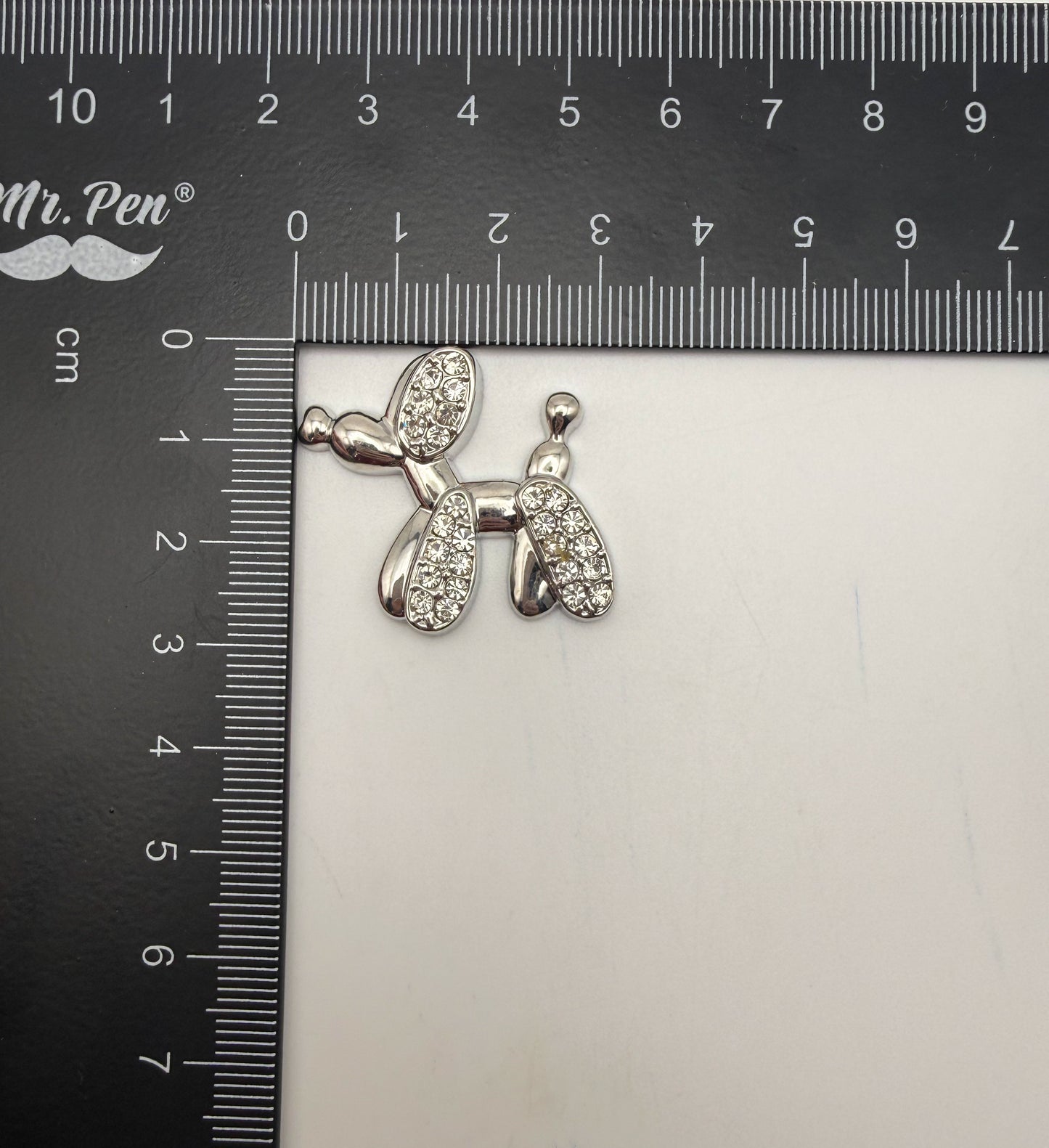 Gold & Silver Balloon Dog Metal DIY Charms