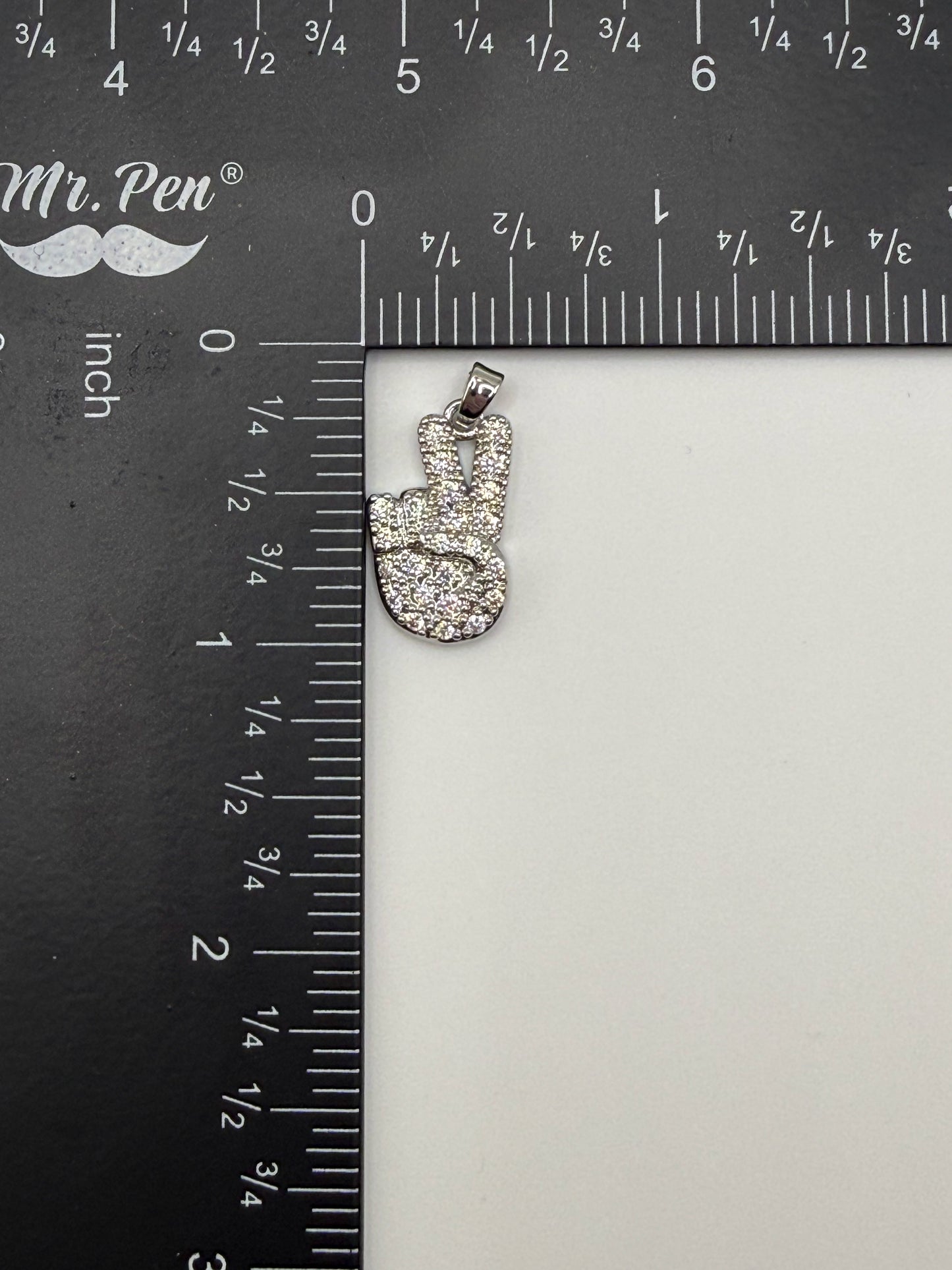 Sign Language Hand Signs Gold & Silver Metal Charm Pendants