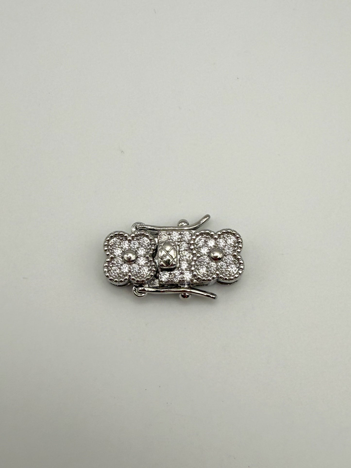 Gold & Silver Clover Closure Clasp for DIY Bracelet Jewelry Making