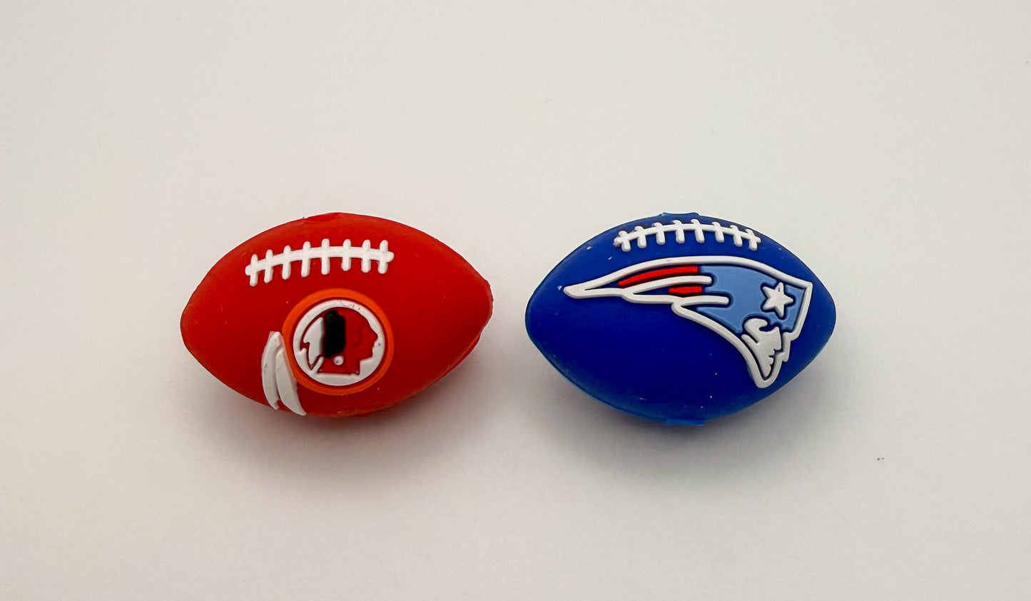NFL’s Patriots & Chiefs Silicone Football DIY Pen Focal Beads