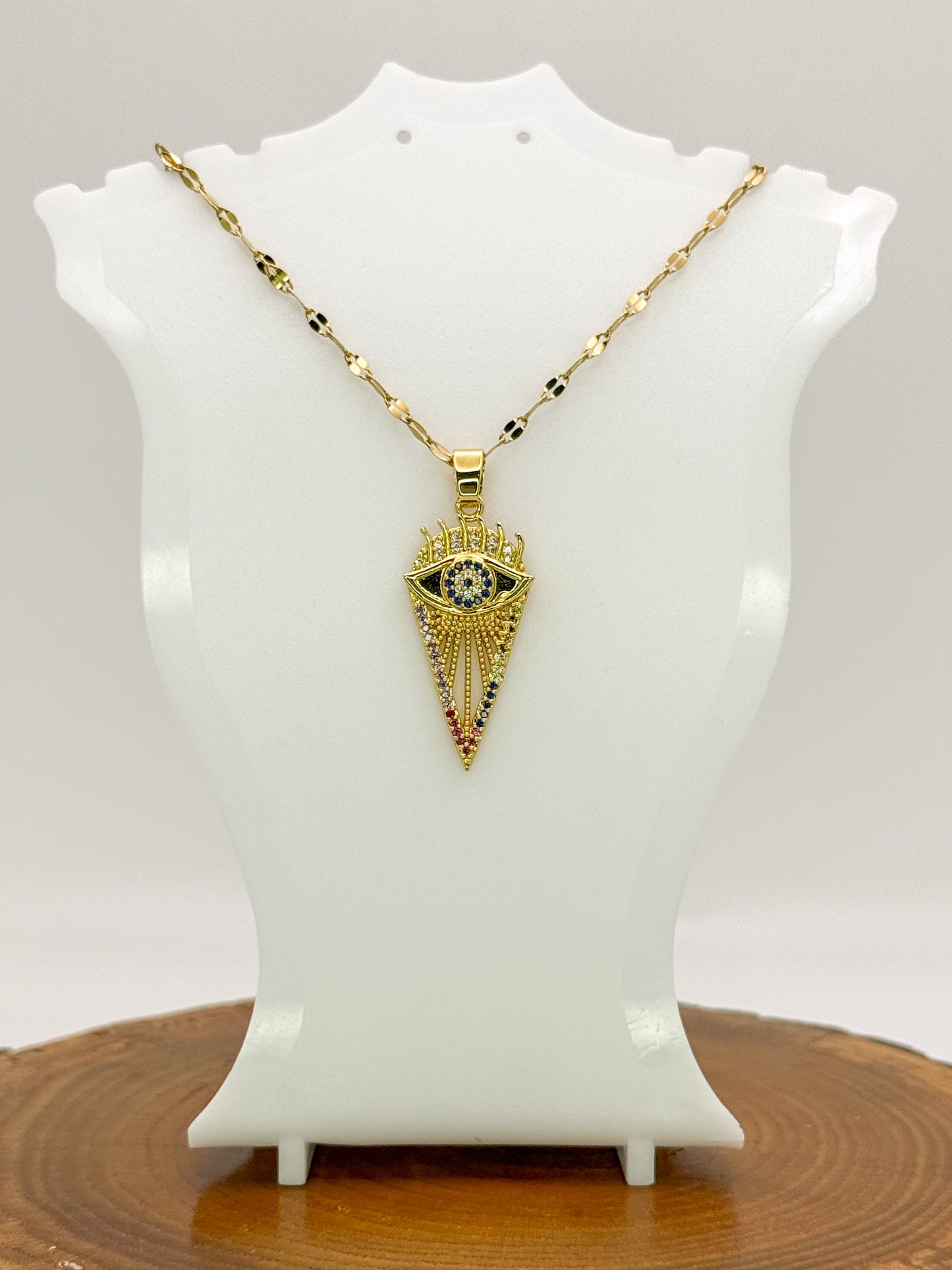 Arrows of Evil Eye Necklace