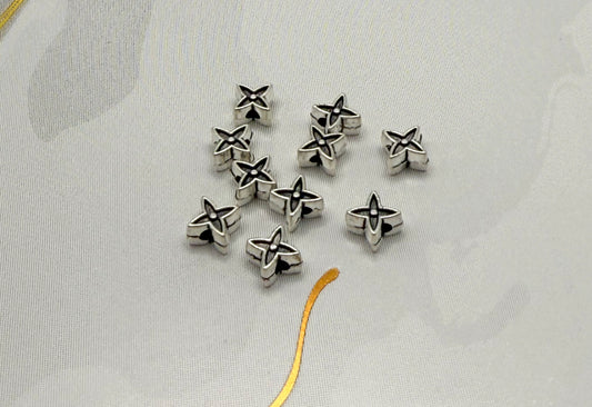 Silver LV Inspired DIY Metal Spacer Beads