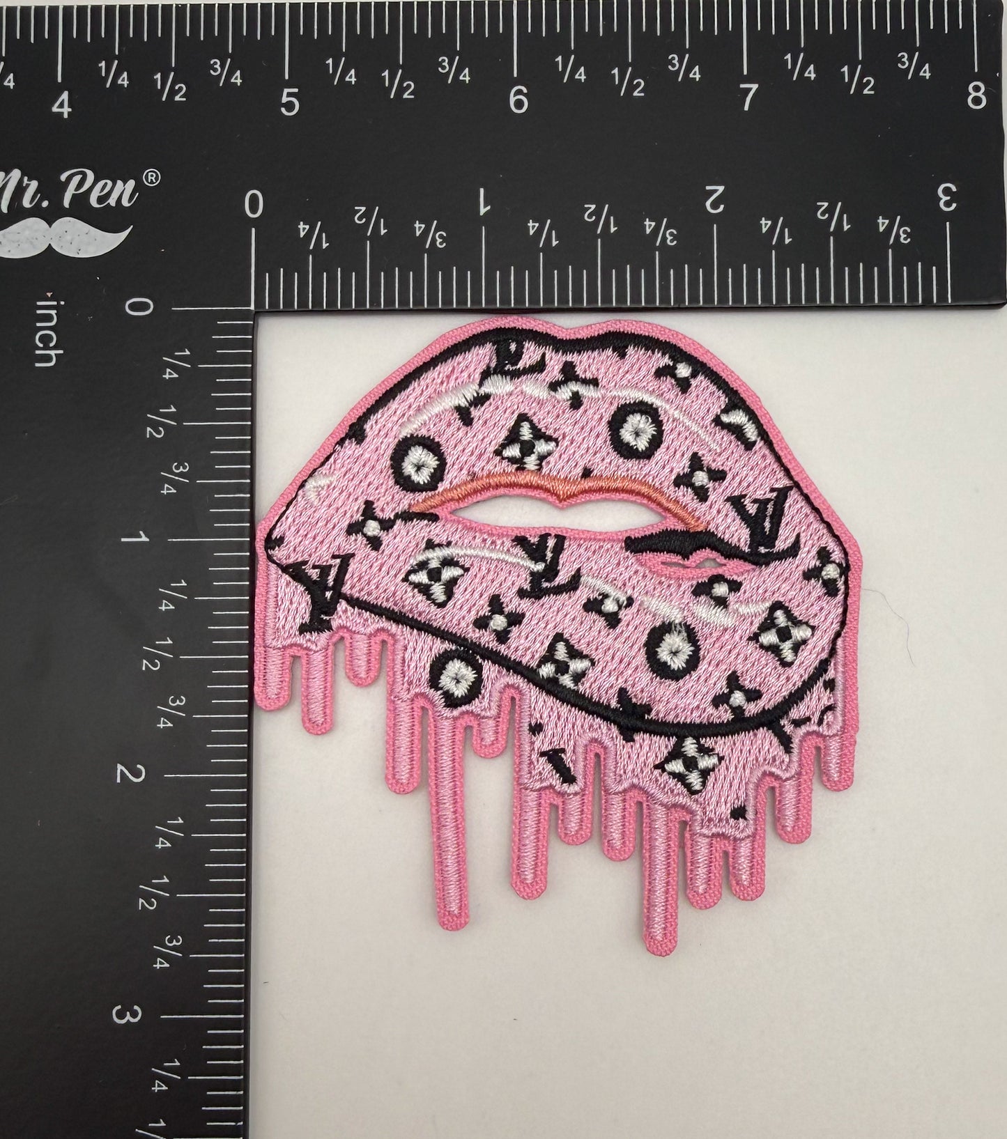LV Designer DIY Glue Sew On Fabric Patches