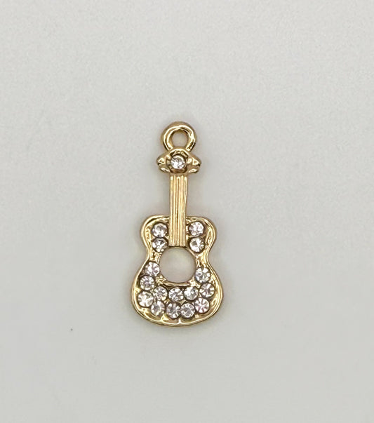 Gold Guitar Pendant