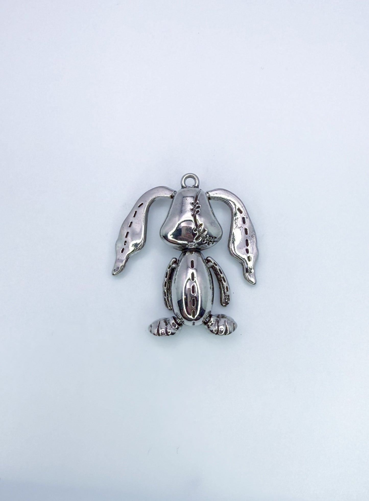 Silver Floppy Bunny Pendant