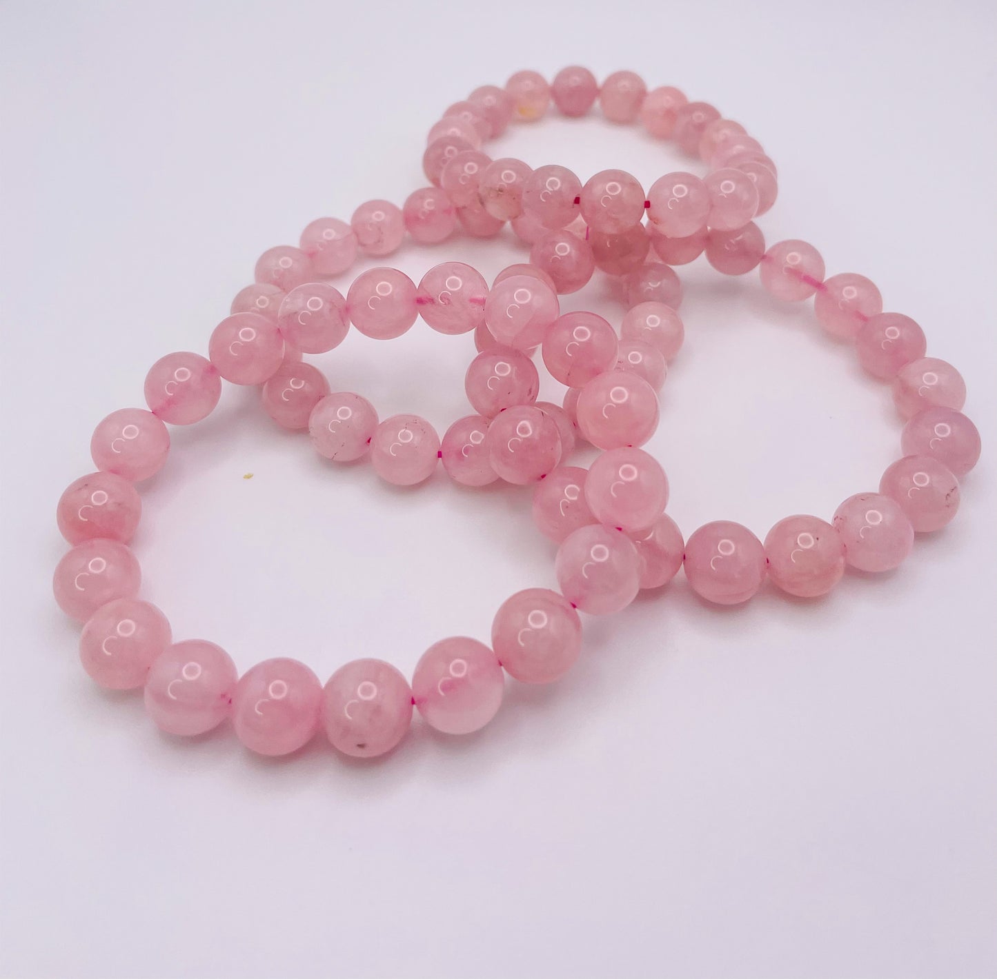 Natural Rose Quartz Crystal Bracelets