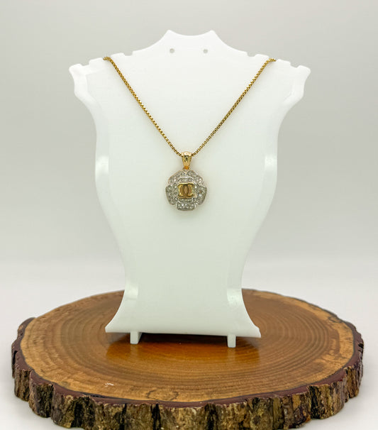 CC Designer Gold Stainless Steel Necklace
