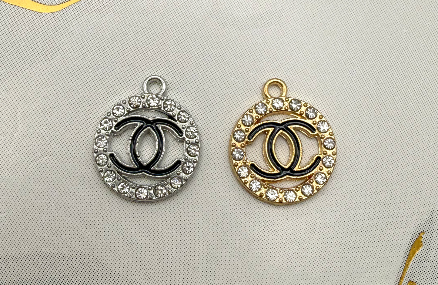 CC Round Metal DIY Charms