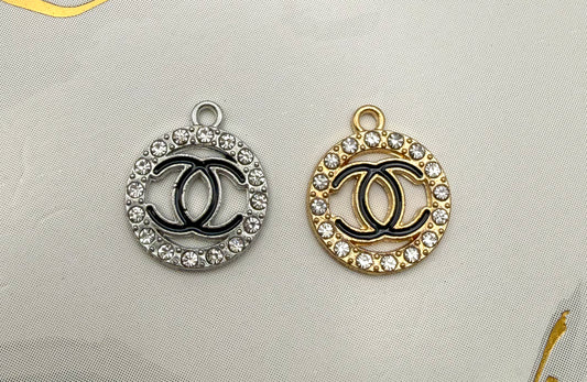 CC Round Metal DIY Charms