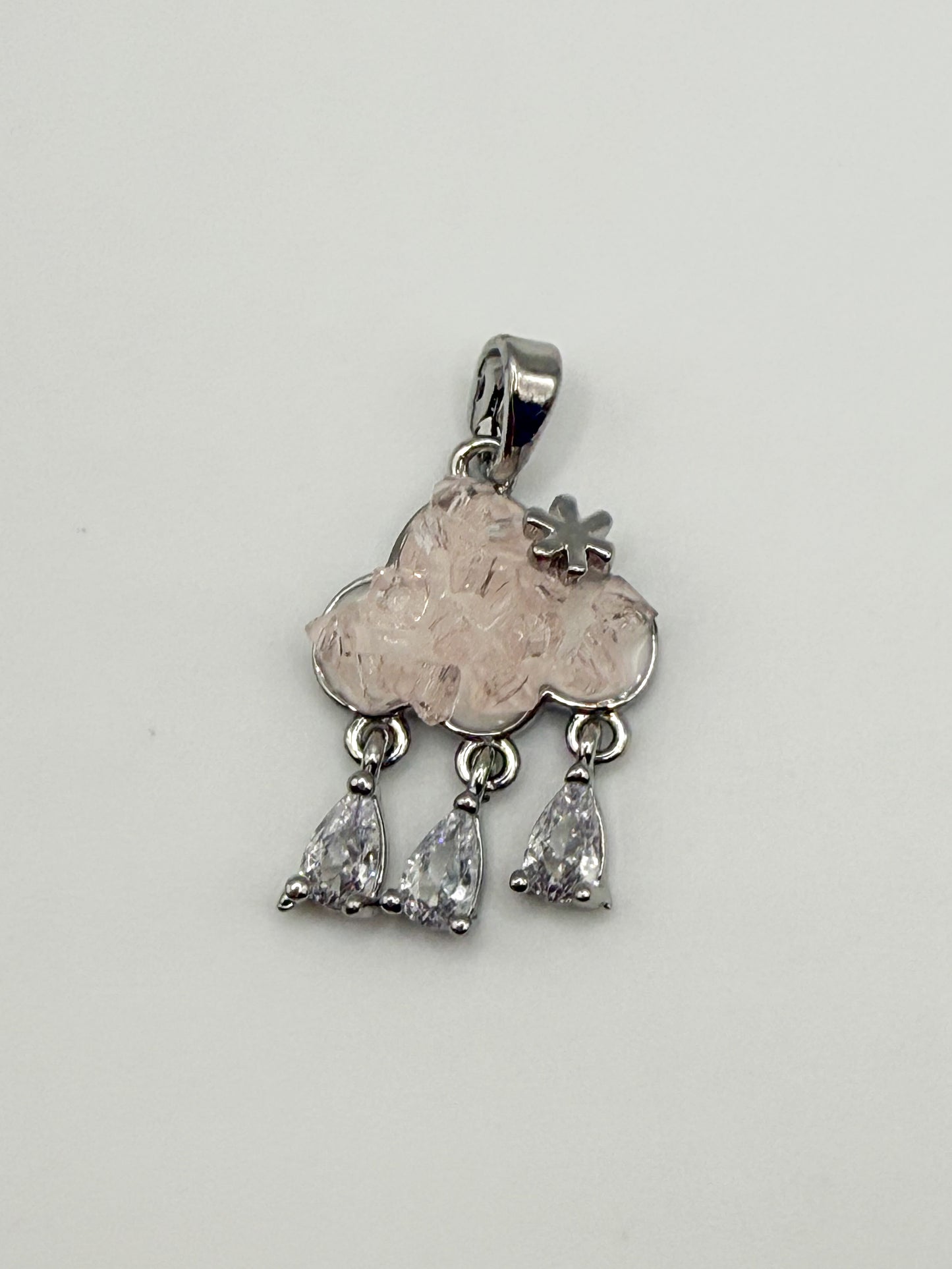 Druzy Cloud Dangle Gold & Silver Charm Pendants