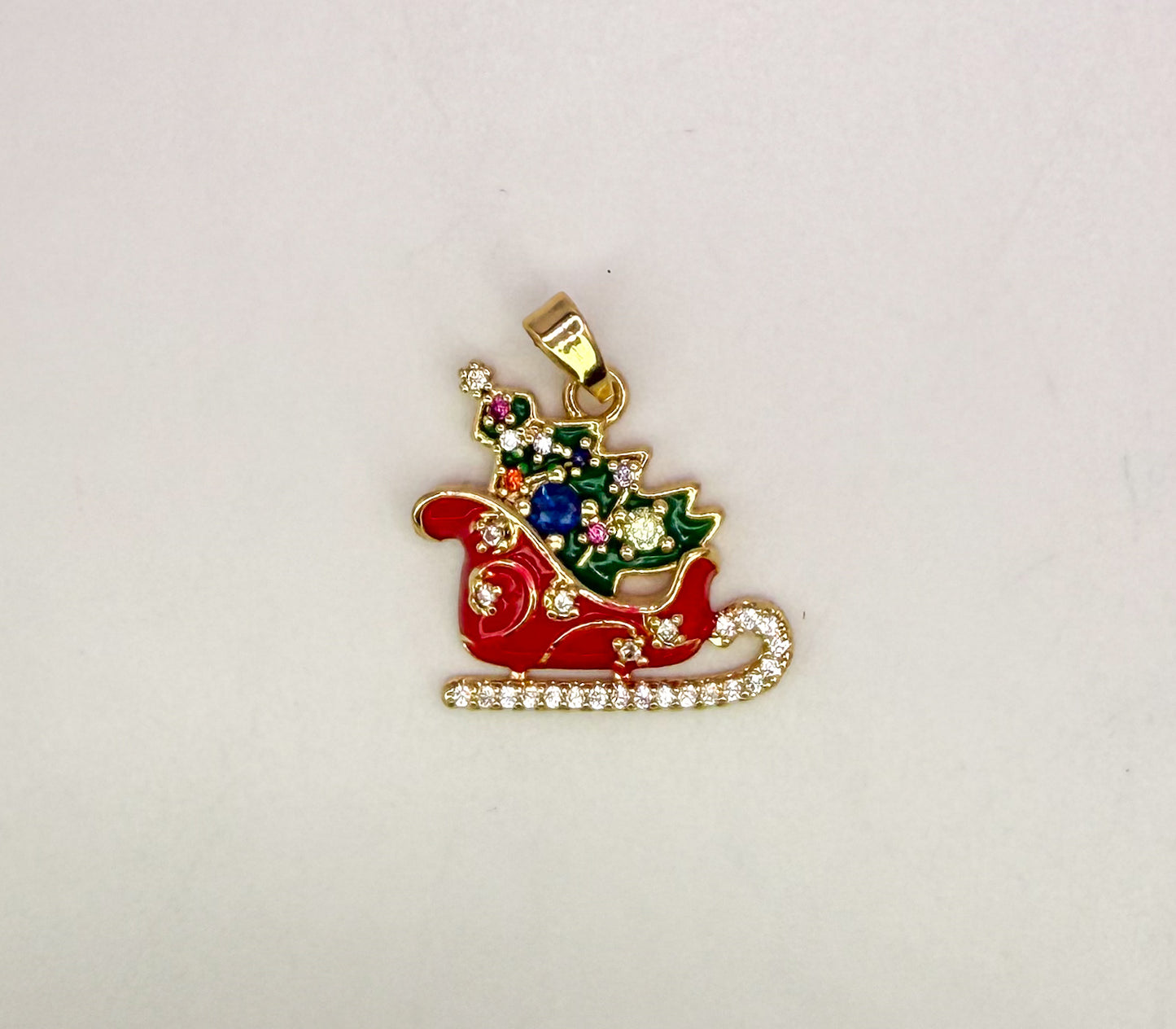 Santa’s Christmas Sleigh Pendant