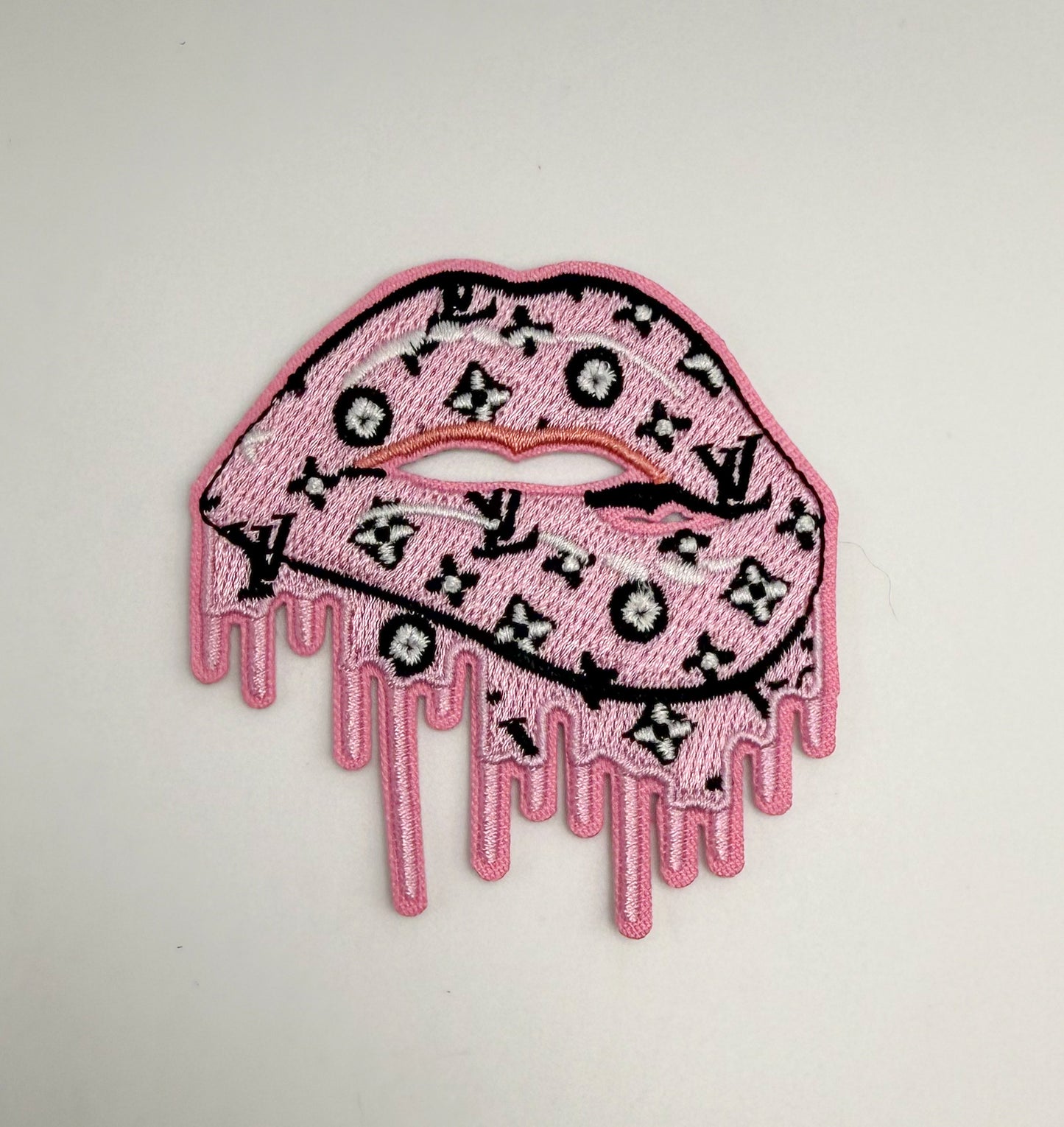 LV Designer DIY Glue Sew On Fabric Patches