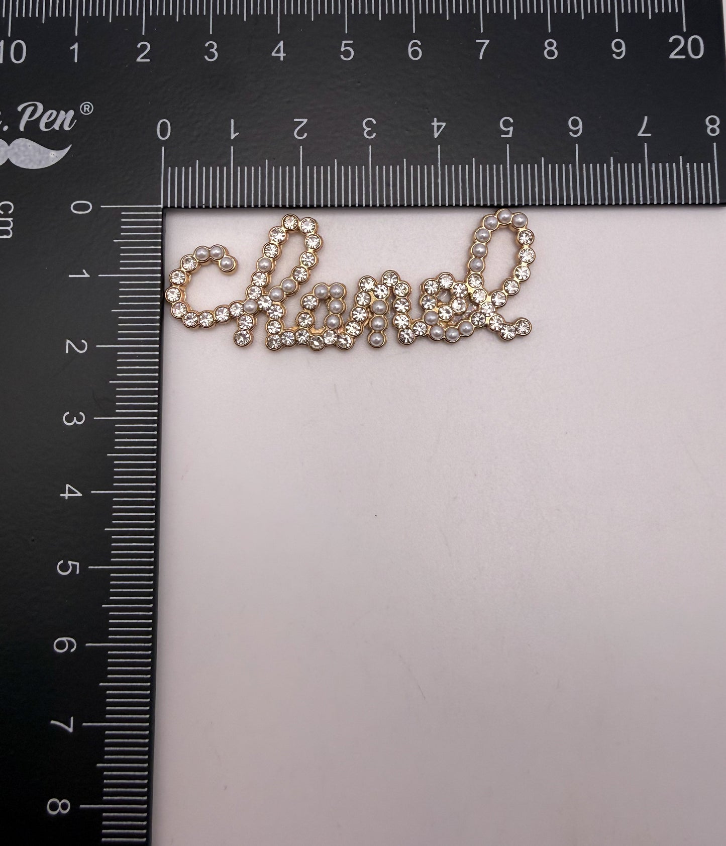 Bling CC Name Plate Metal DIY Charms