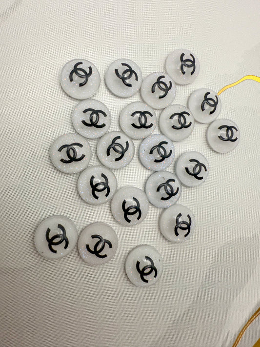 Sparkling CC WaterDrop Resin DIY Nail Charms