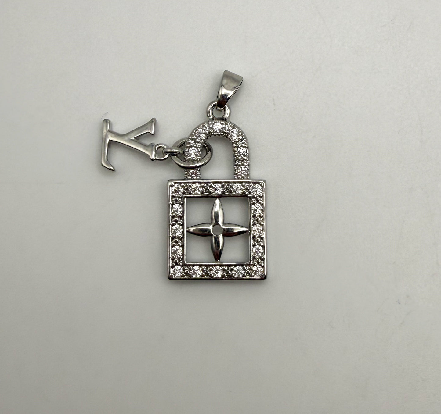 LV Bling Lock Silver & Gold Pendants
