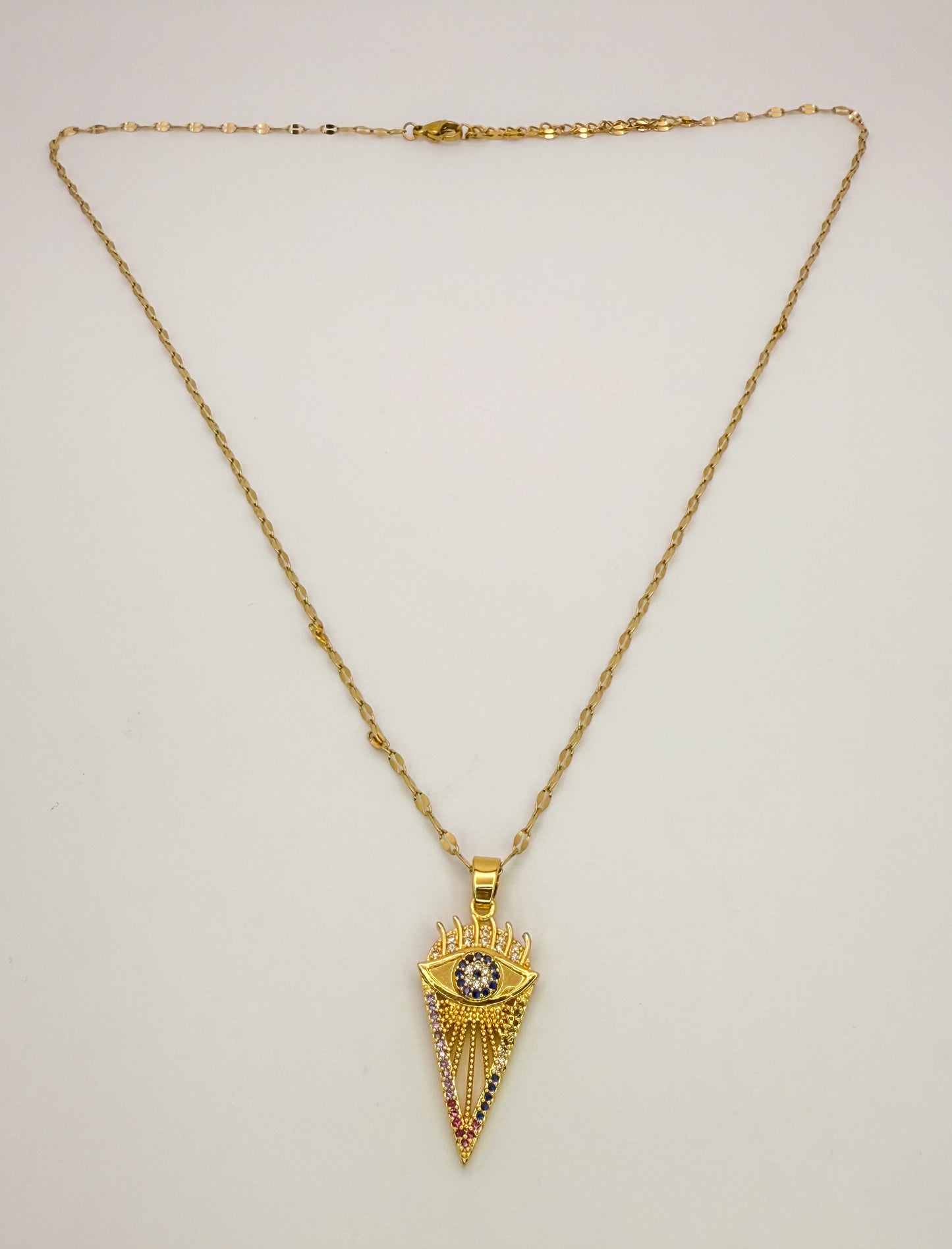 Arrows of Evil Eye Necklace