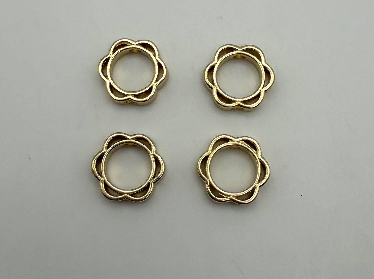 Gold Bead Flower Frames