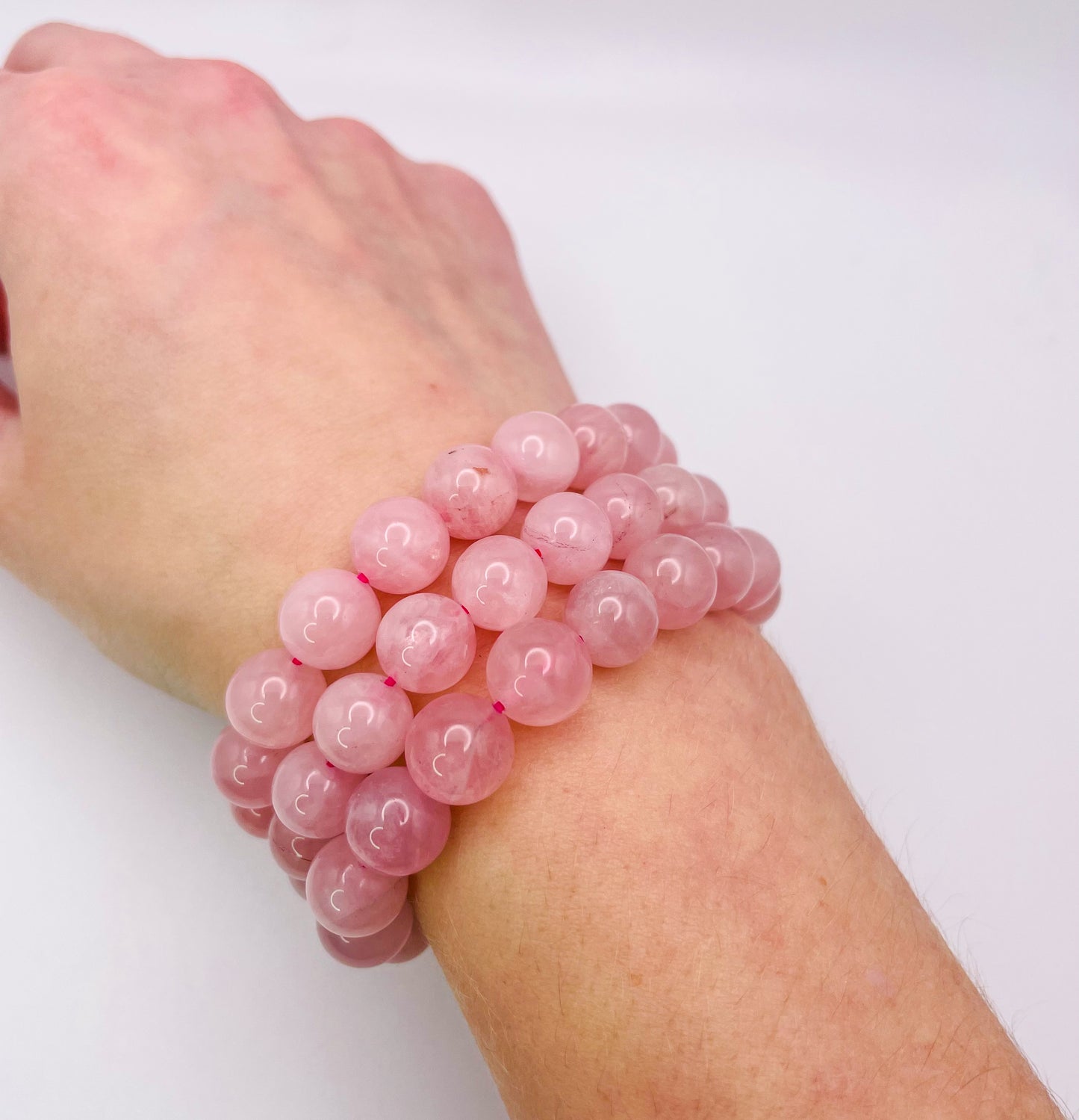 Natural Rose Quartz Crystal Bracelets