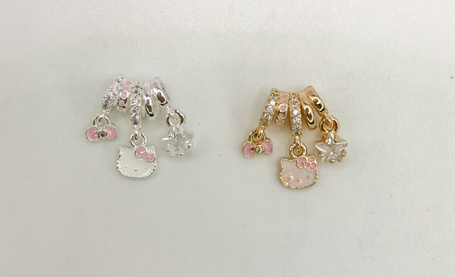 Hello Kitty Spacer Bead Charm Pendant