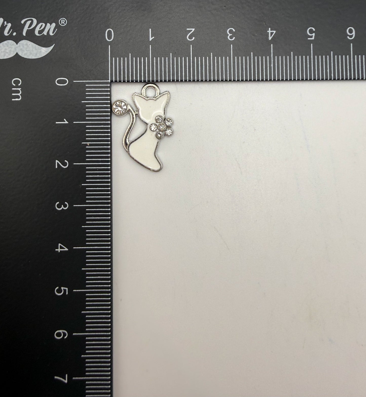 Silver Kitty Cat Metal DIY Charms