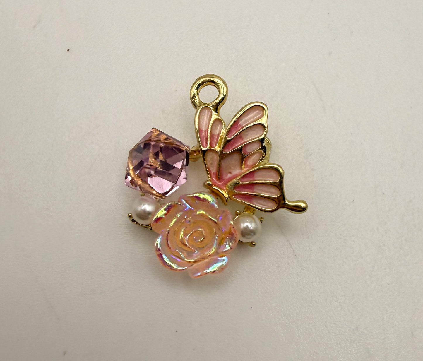 Gold Butterfly Land Metal DIY Charms
