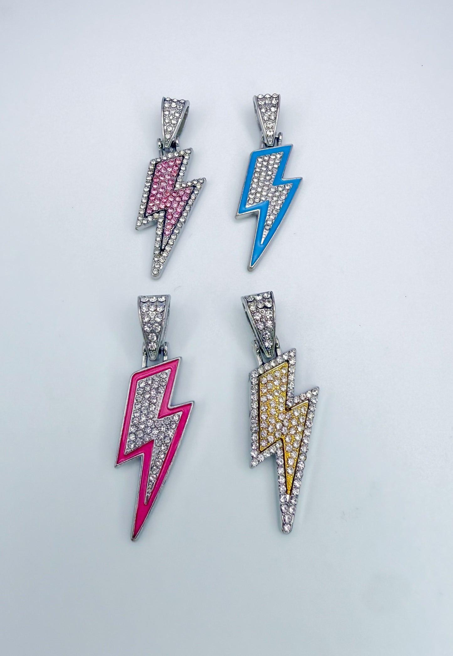 Bling Lighting Bolt Alloy DIY Pendant- High Quality