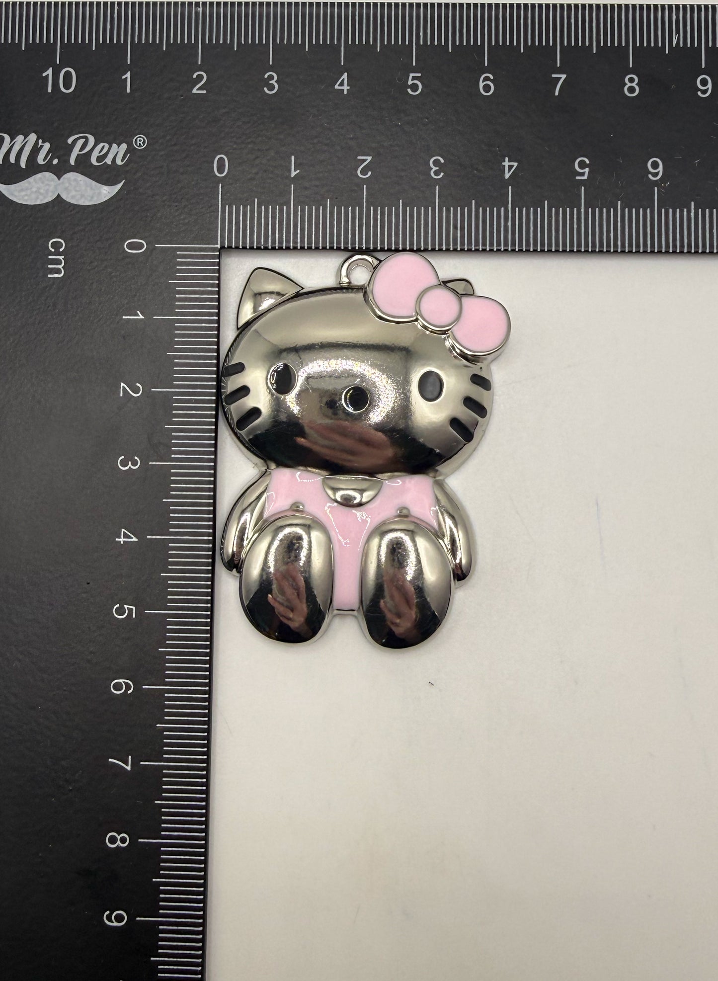 Metal Hello Kitty DIY Keychain Pendant Accessories