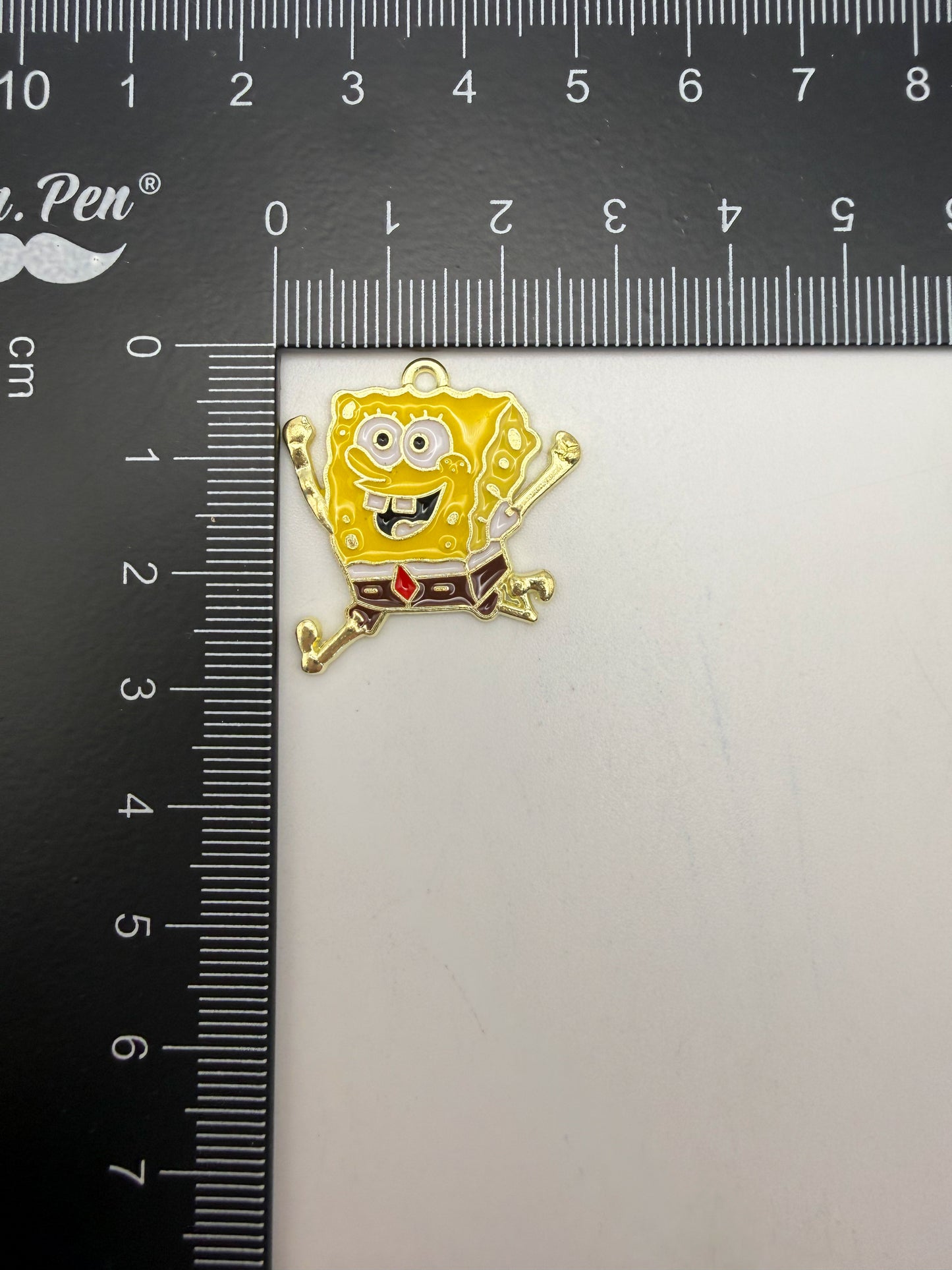 Gold Sponge Bob Metal DIY Charms