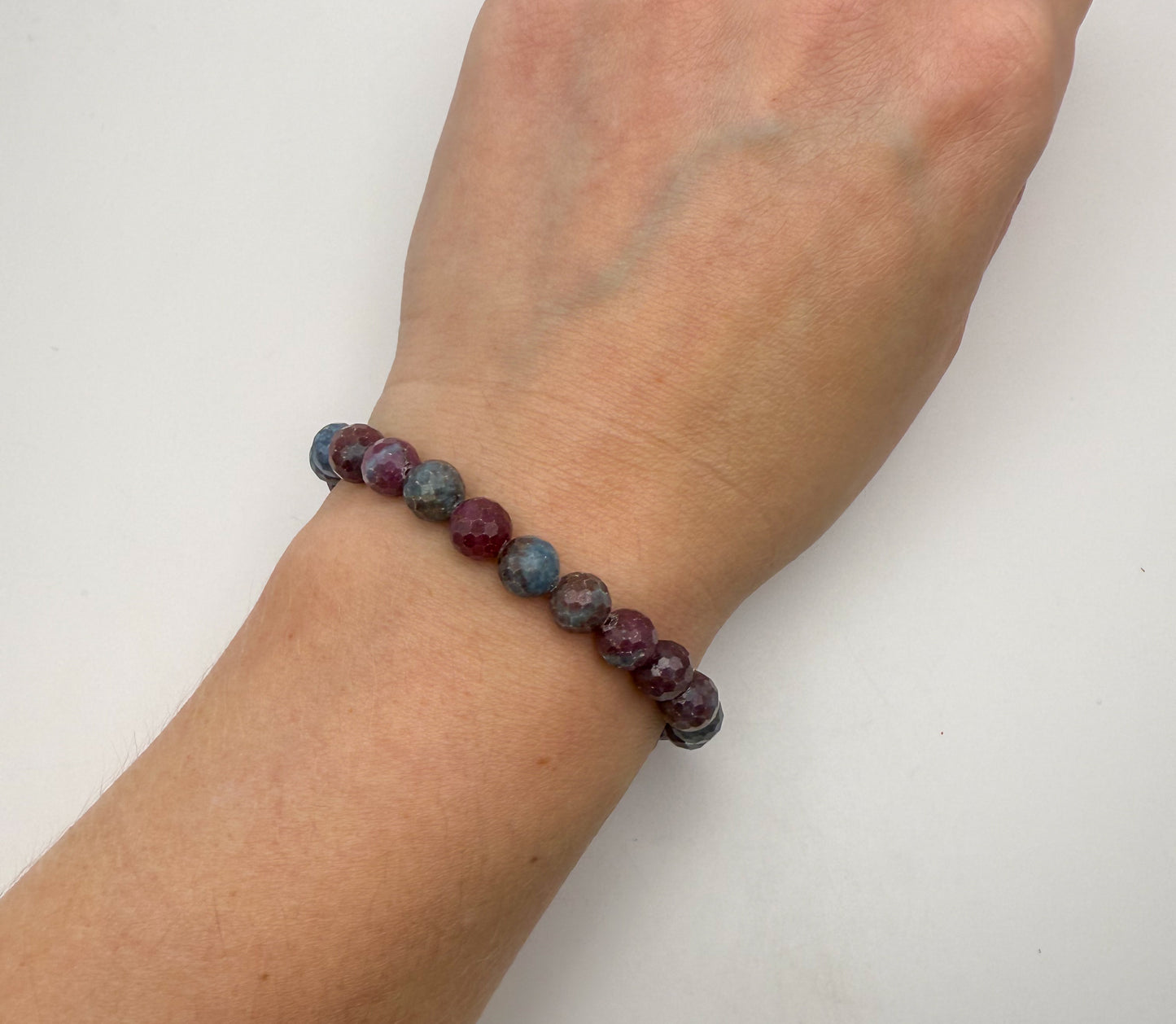 Natural Ruby Kyanite Crystal Beaded Bracelets