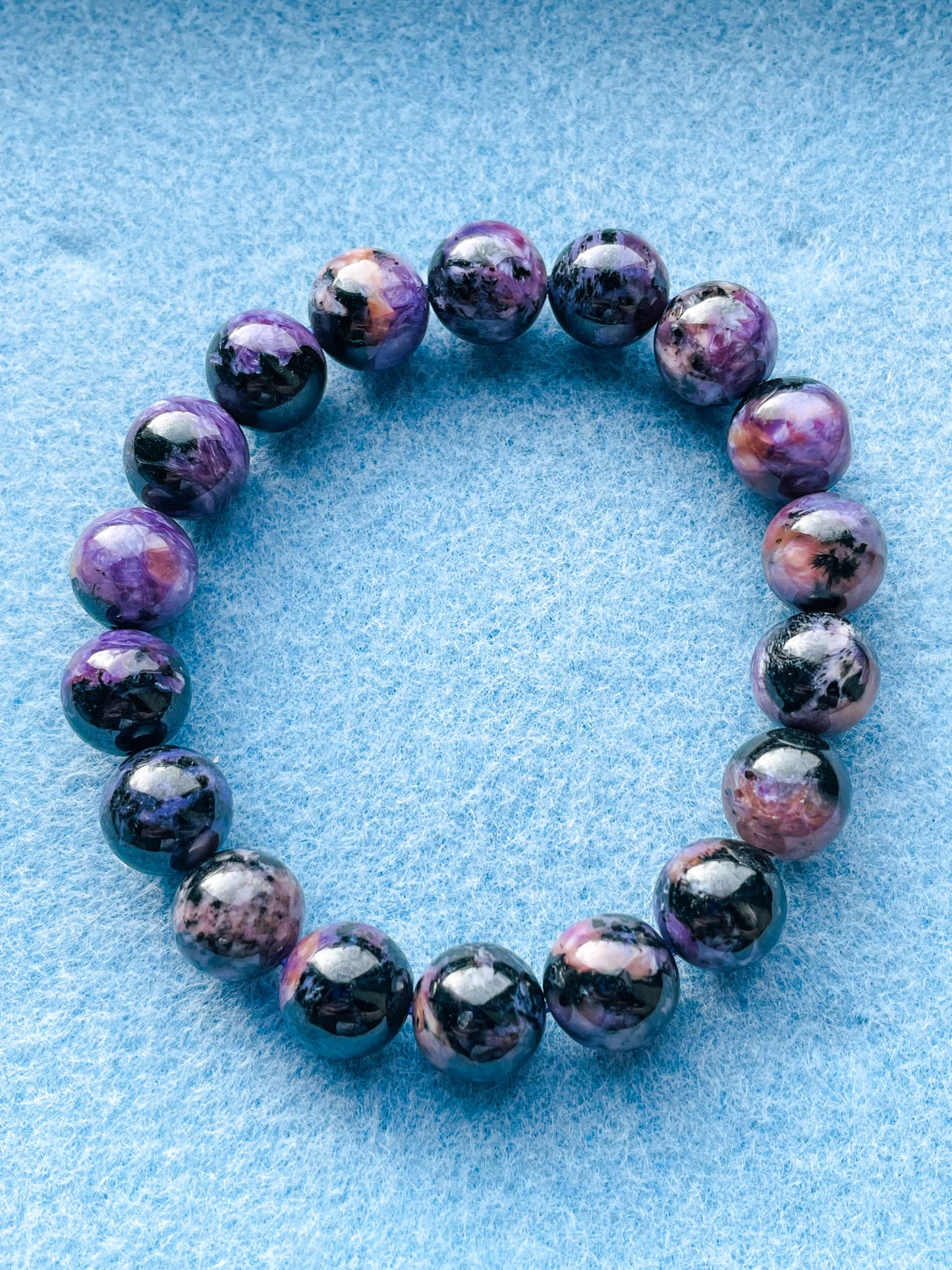 Natural Charoite Crystal Bracelet