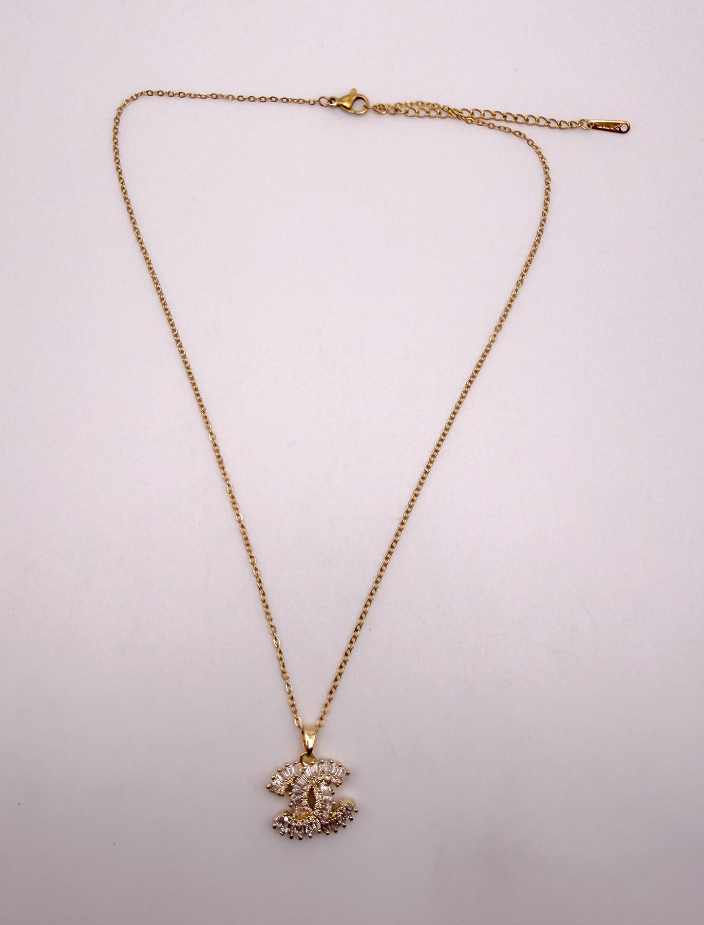 NEW CC Designer Crystal Zircon Pendant Necklace