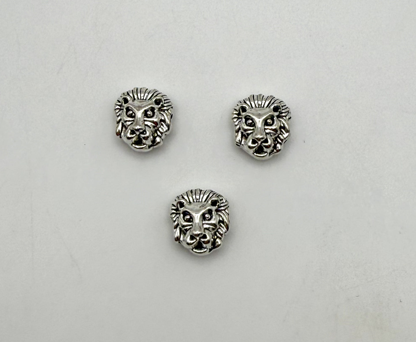 Lion Head Gold & Silver Spacer Charm Beads
