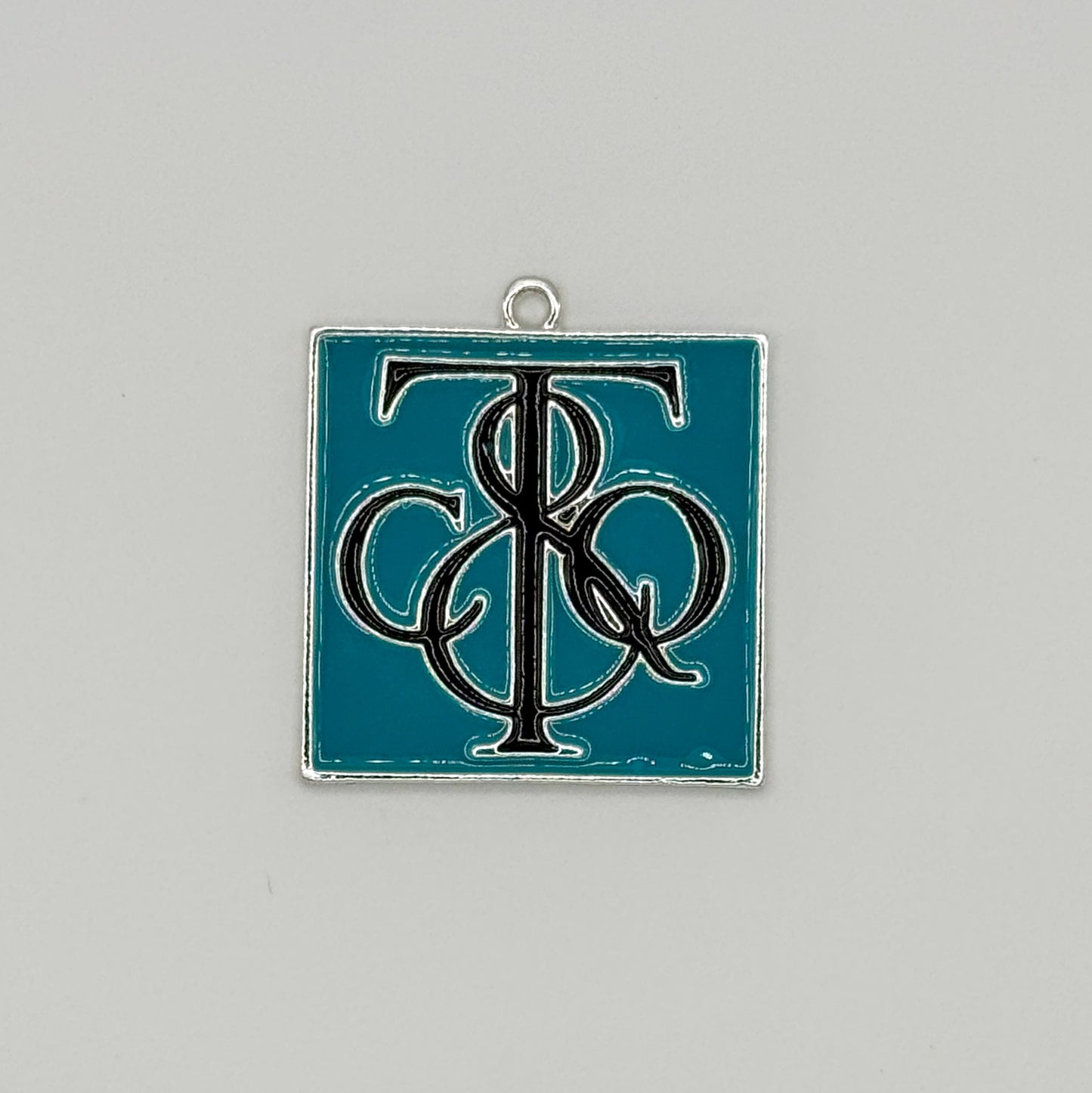 T&Co. Silver Square Metal DIY Charm Pendant