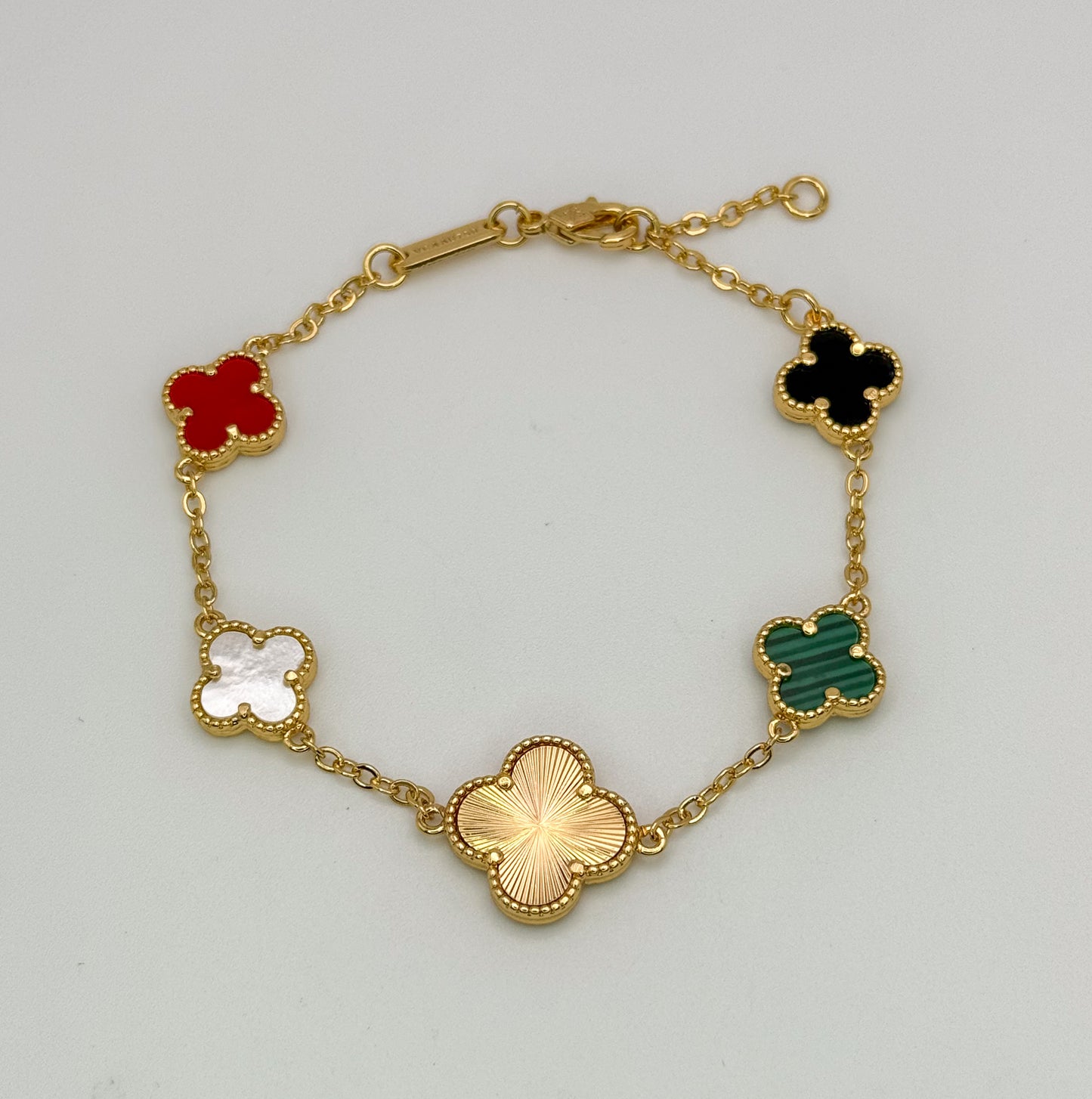 Multicolored Clover Bracelet