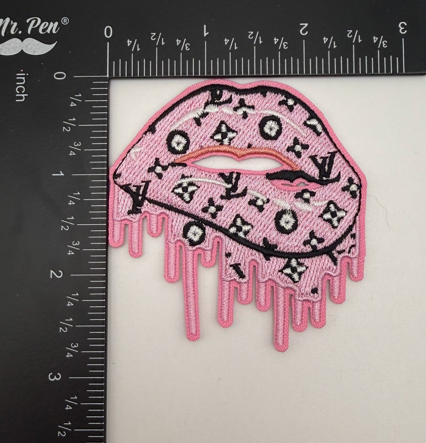 LV Designer DIY Glue Sew On Fabric Patches