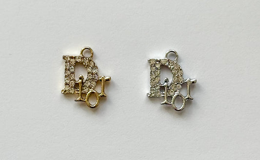 Mini Dior Gold or Silver DIY Charms