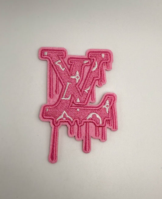 LV Designer DIY Glue Sew On Fabric Patches