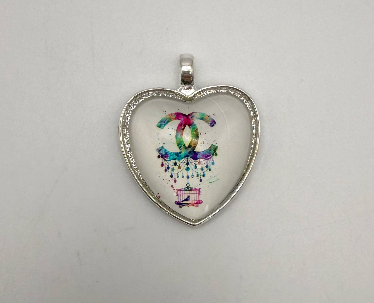 Variety of Heart Shaped Designer Metal & Resin Pendants