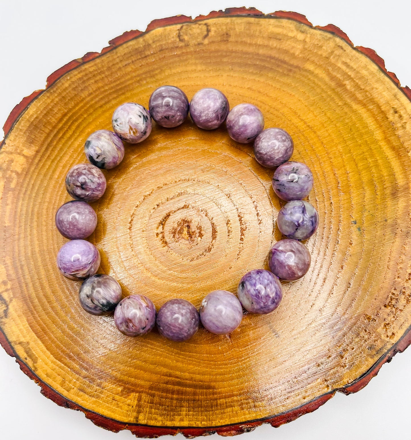 Natural Charoite Crystal Bracelet