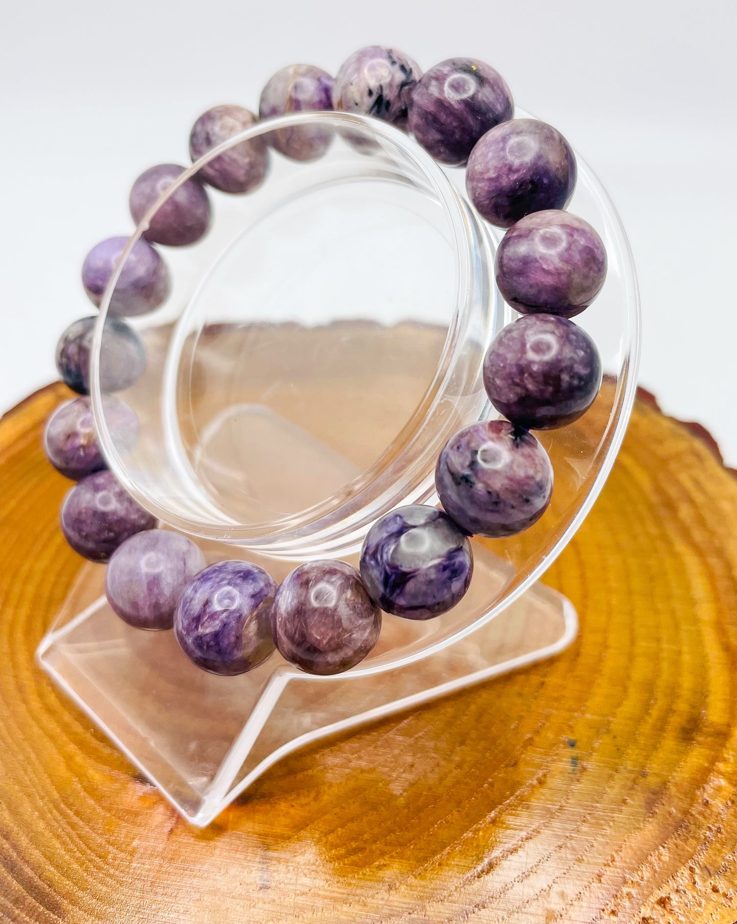 Natural Charoite Crystal Bracelet