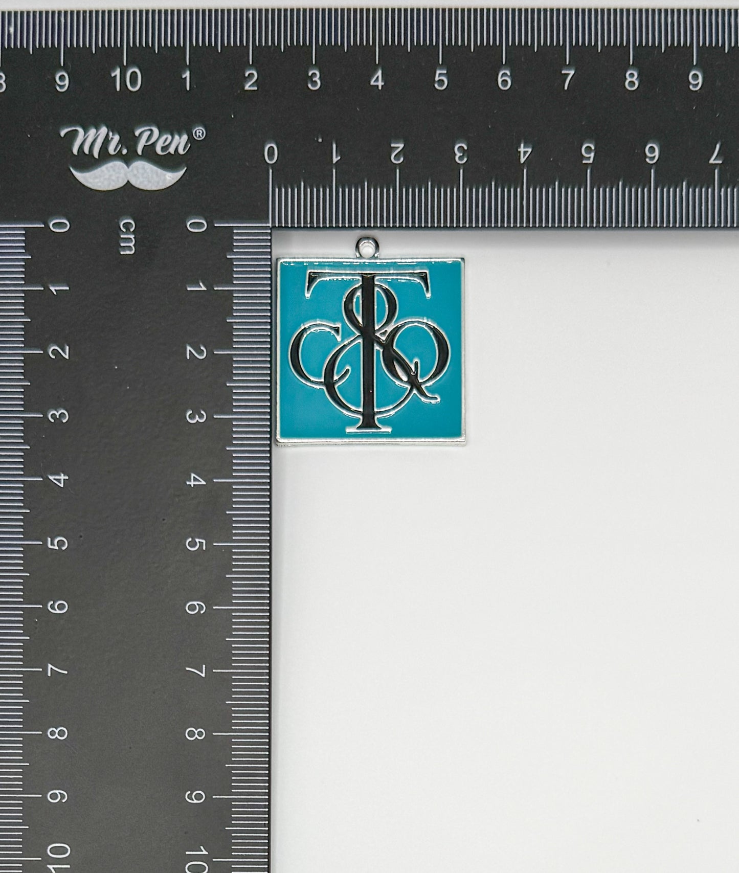 T&Co. Silver Square Metal DIY Charm Pendant