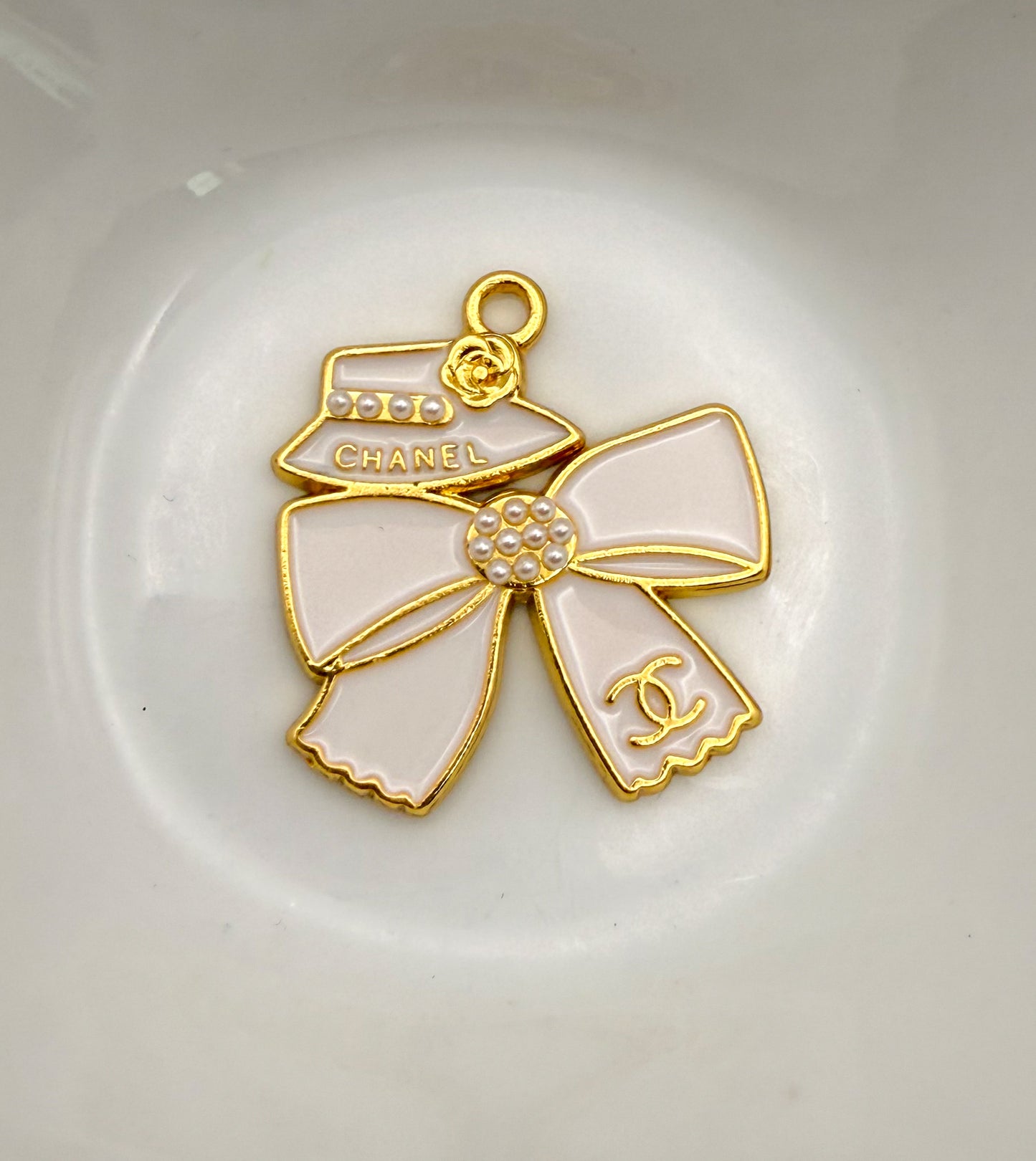 CC Designer High Quality Hat & Bow DIY Metal Charm Pendants