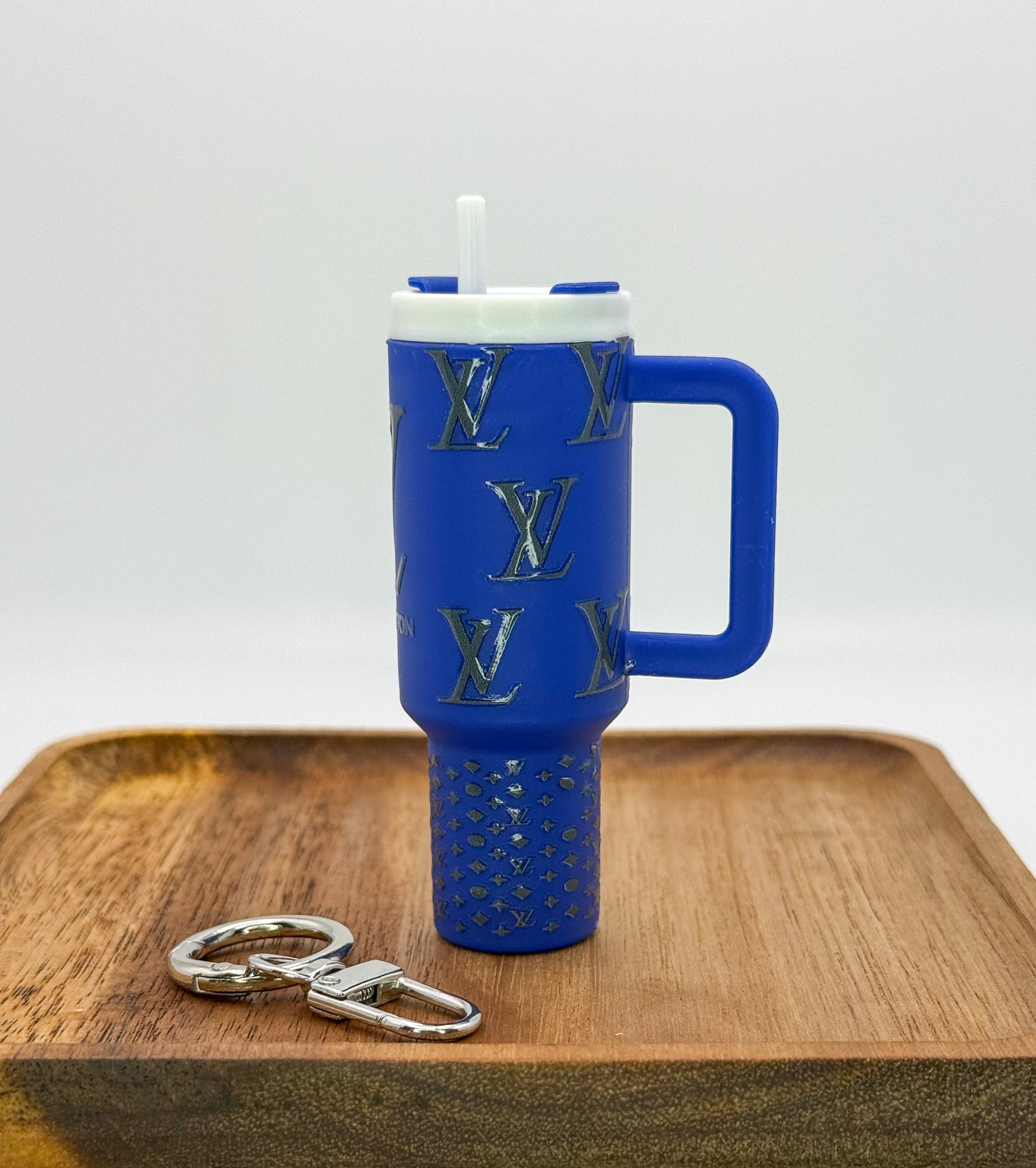 Designer Lipstick Holder Tumbler Cup Key Chain- LV, CC