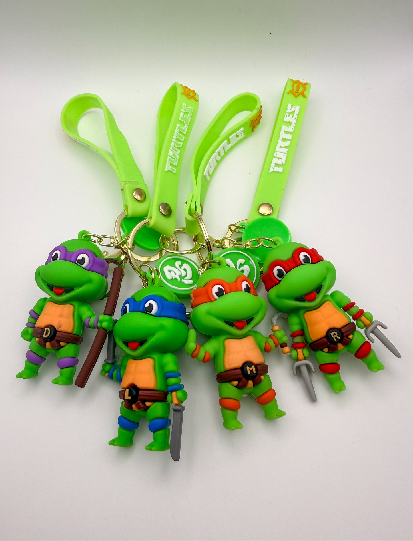 Ninja Turtles Silicone Character Keychains